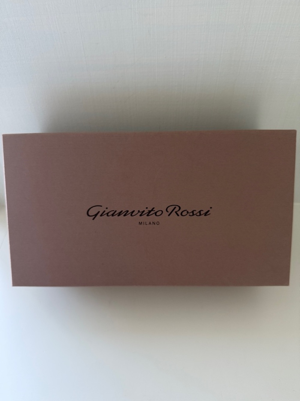 Gianvito Rossi Tan Shoe Box Storage Gift Box Tissue ID Card